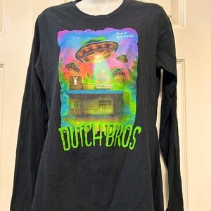 Dutch Bros Out of this World, long sleeve T-shirt, small unisex